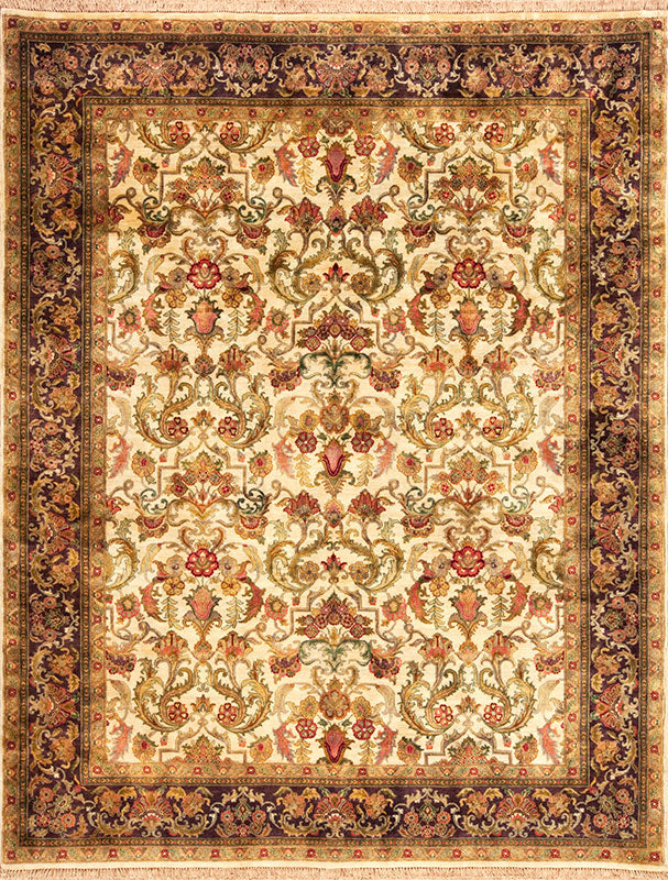 Glamour, Ivory/Aubergine