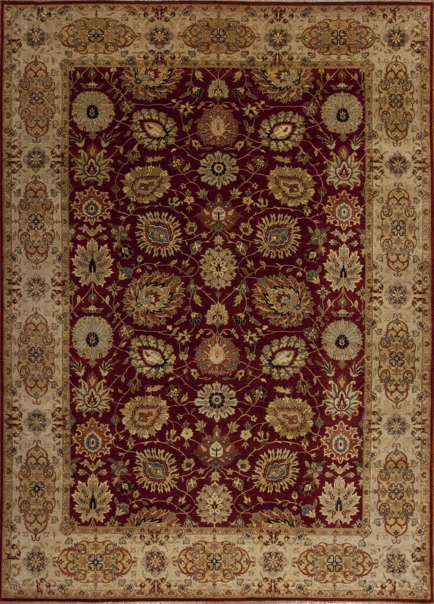 130386 Meshad Collection Md-37, Red/Beige