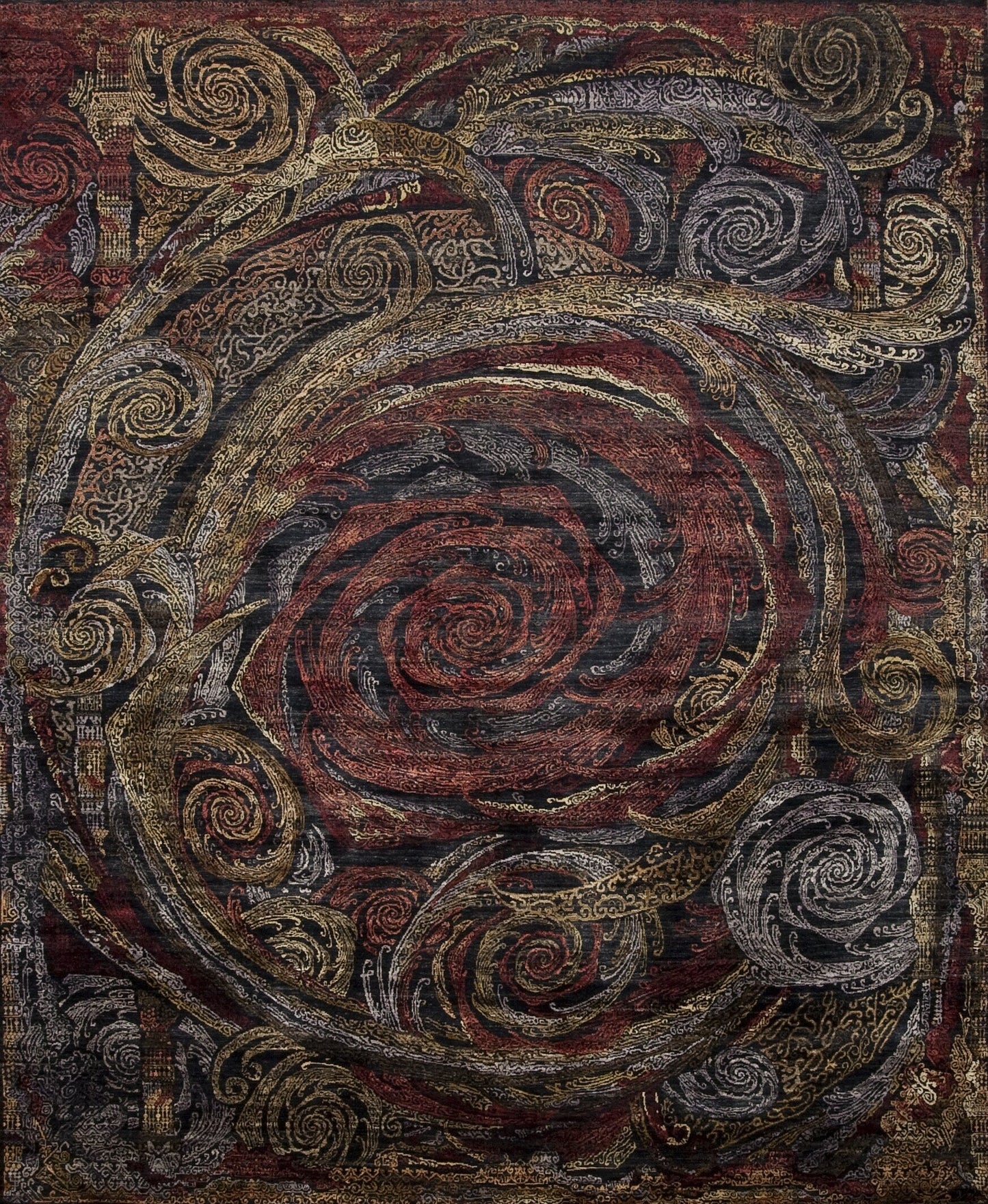 Rose, Silk, Black