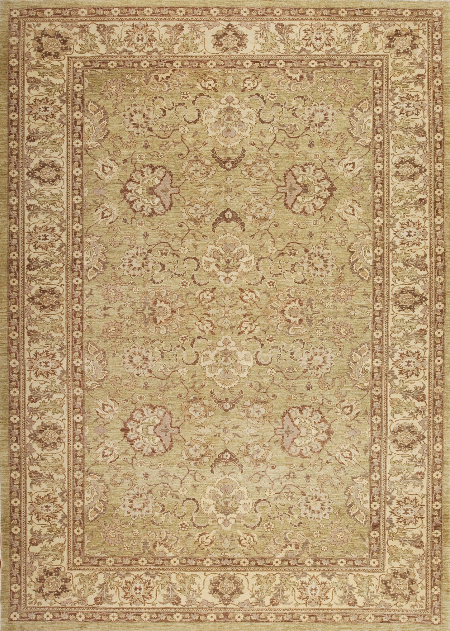 1142848 Peshawar Collection M-11257, Light Green/Sand