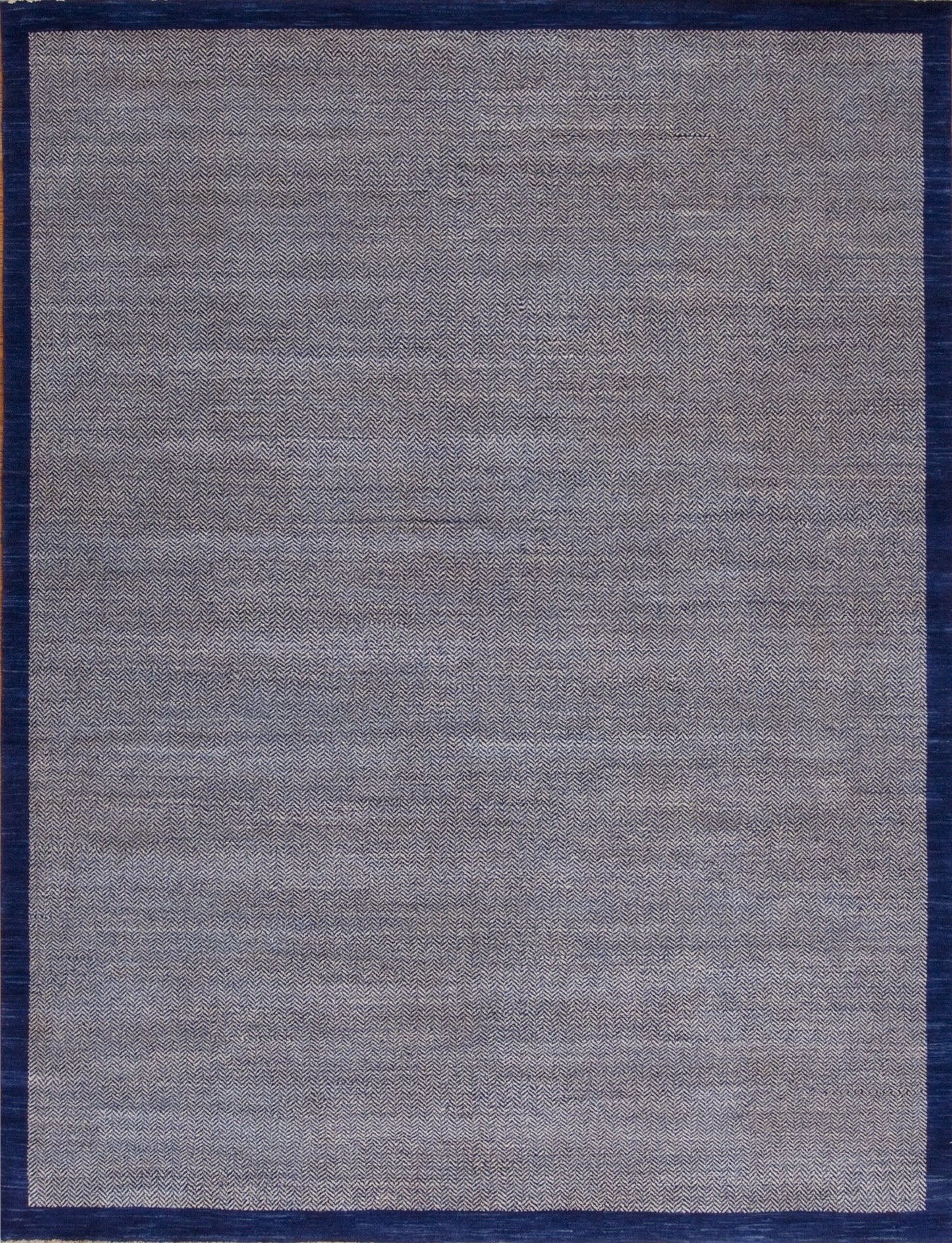 Herringbone, Silver/Royal Blue