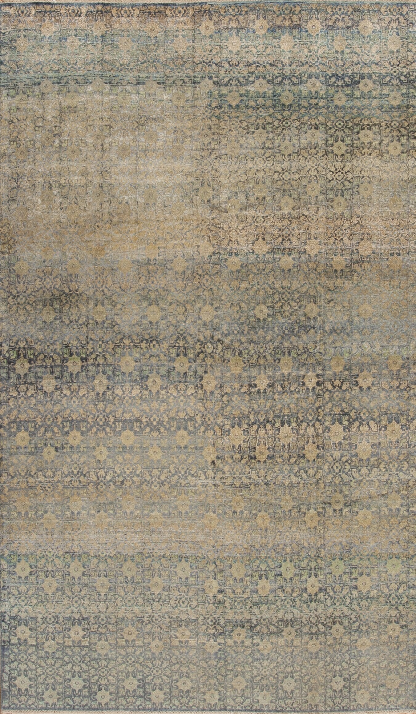 172022 Transitions Bj-98 Blue Mix 12/12 Silk & Wool