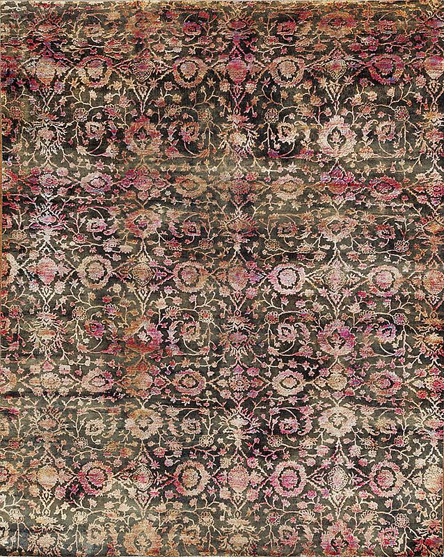 183860 Transitions Collection 9/9 Wool & Silk F8, Black-Purple
