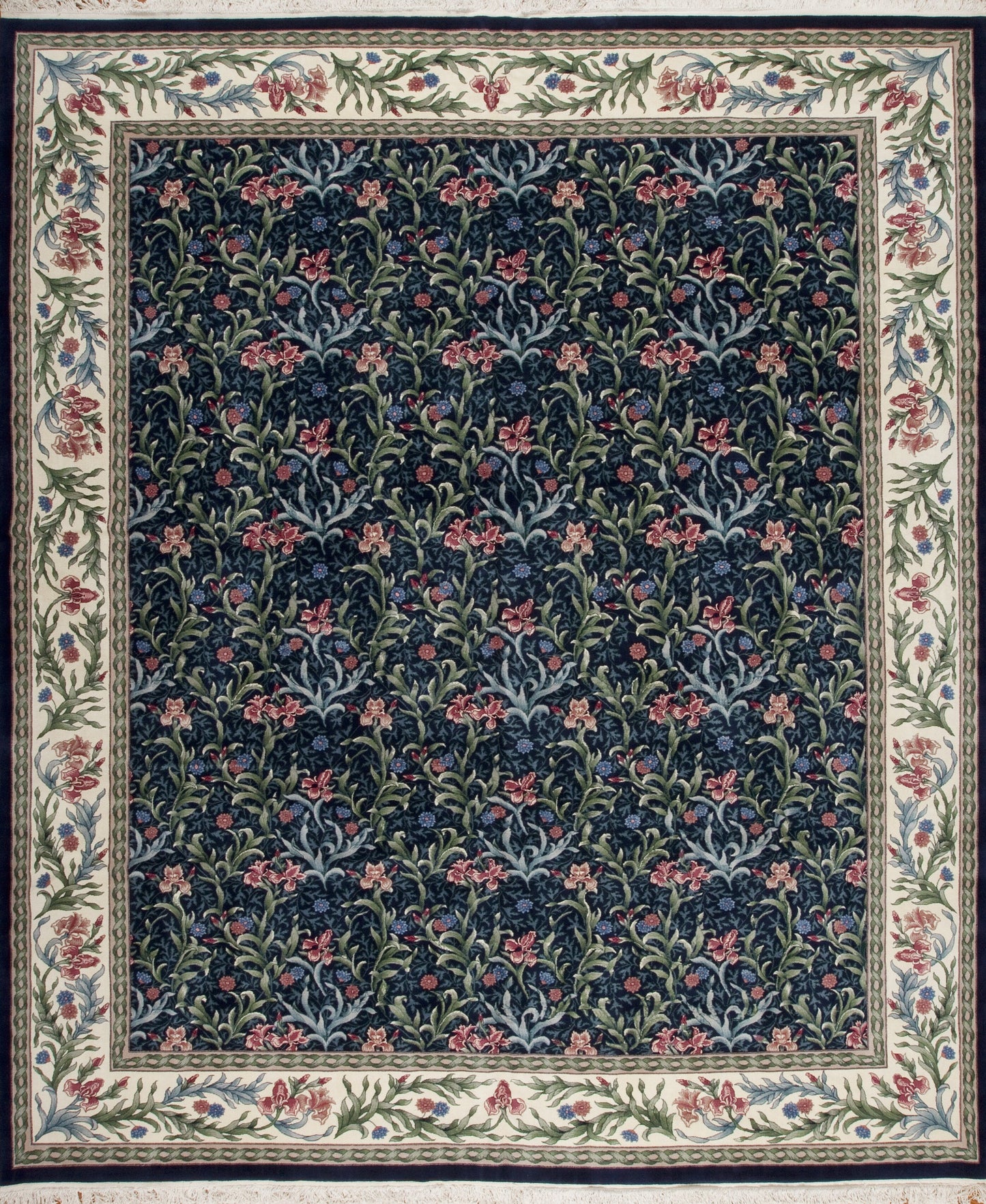 22138 English Garden Collection Kent, Navy/Ivory