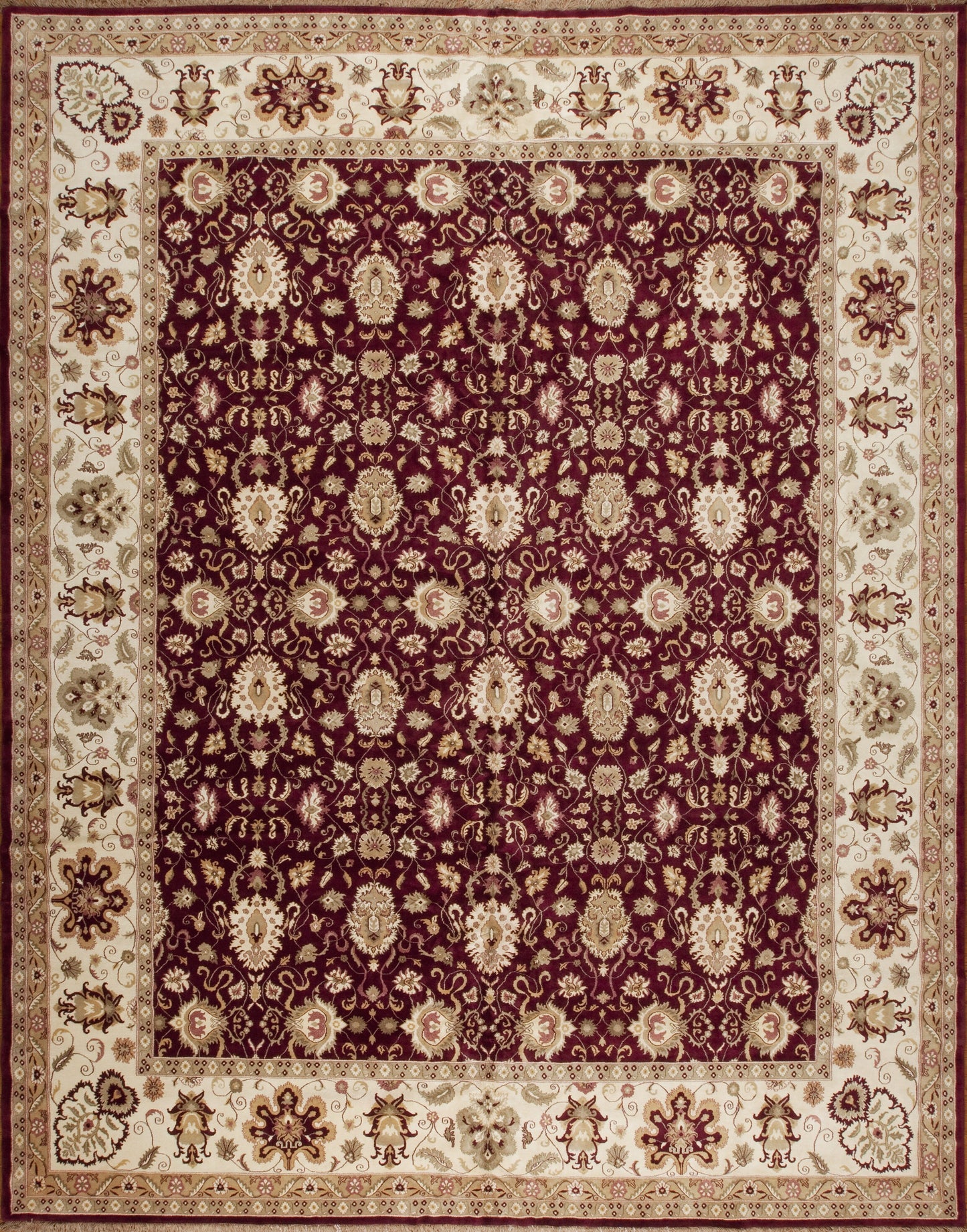 45448 Agra-2, Red/Ivory