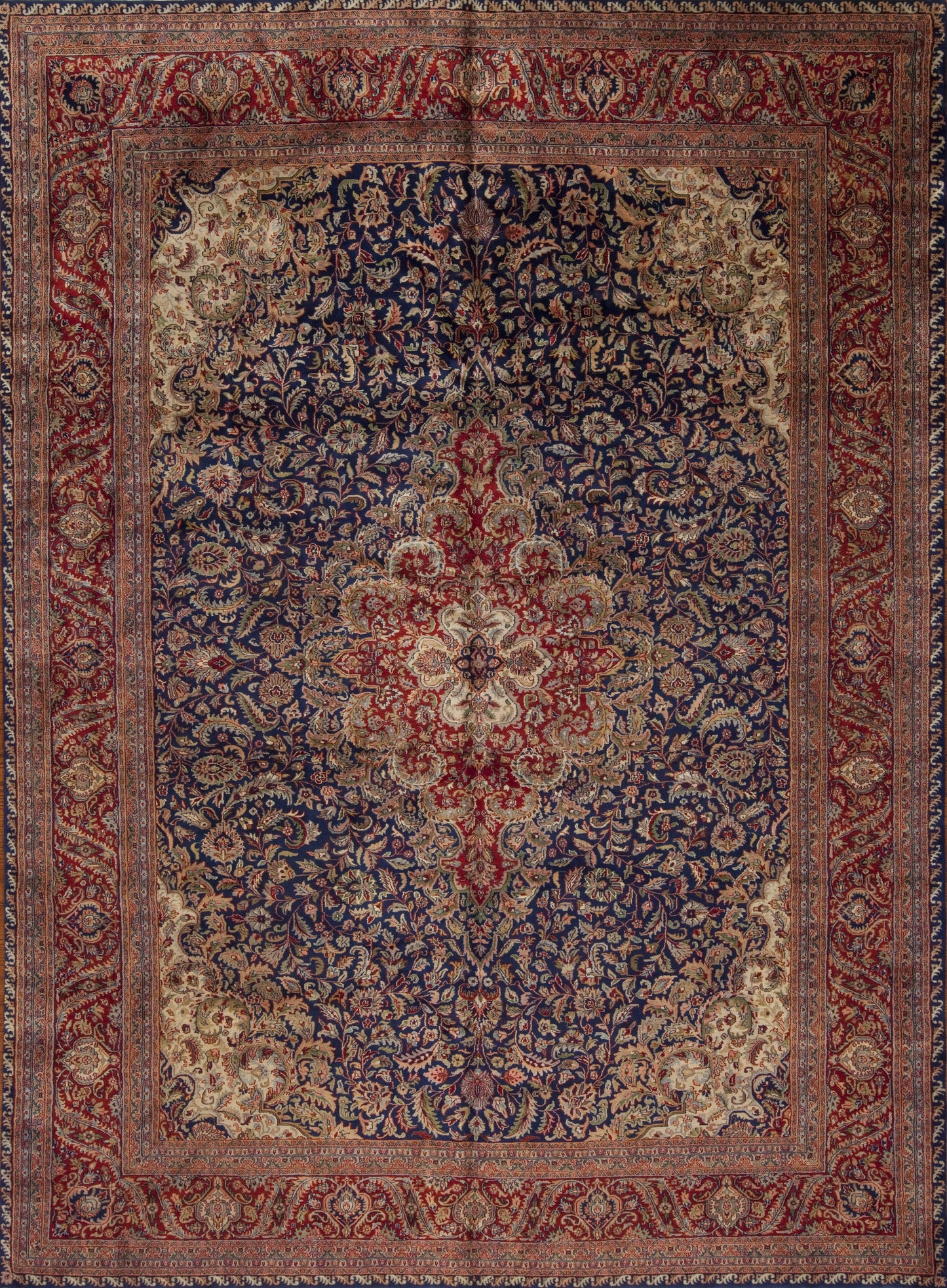 51182 Persian Collection Kashan, Navy/Red