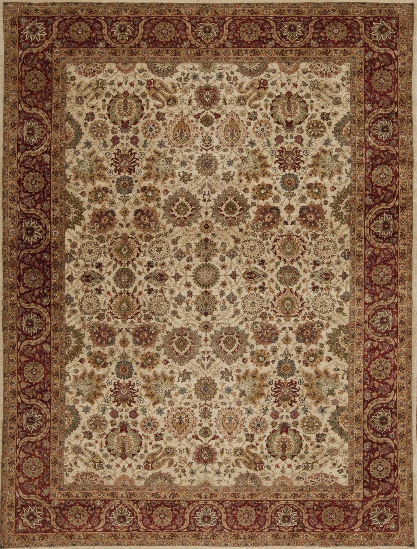 Rockefeller, Ivory/Red