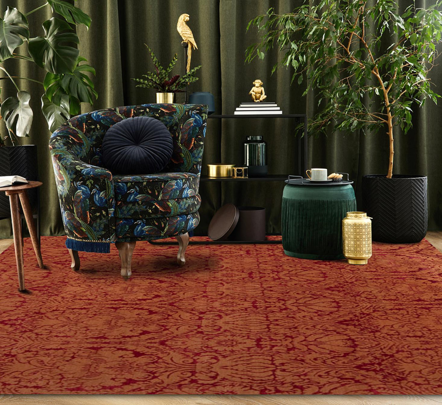 Damask Damask, Red