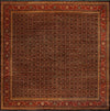 067823 Herati  Dark Blue / Rust