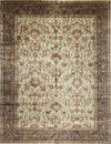 103129 Golden Age   Glamour,  Ivory/Aubergine 11.11 X 15.4