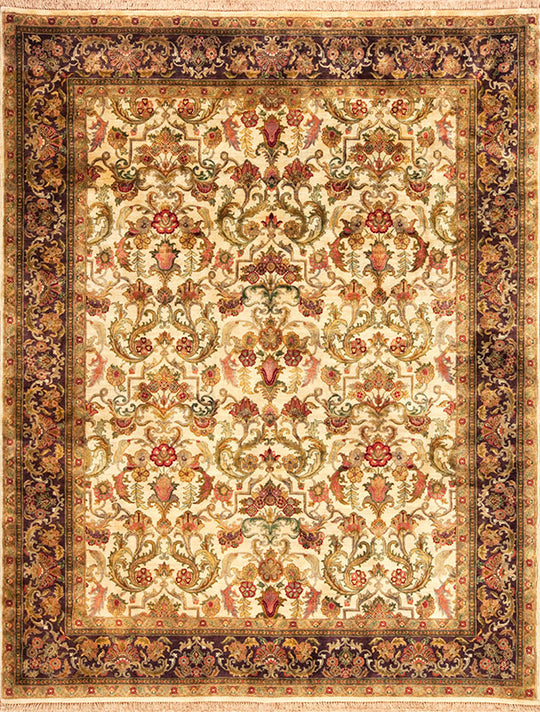Glamour, Ivory/Aubergine