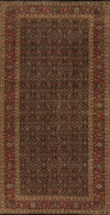 114058 Herati 12.5/63  Dark Blue / Rust