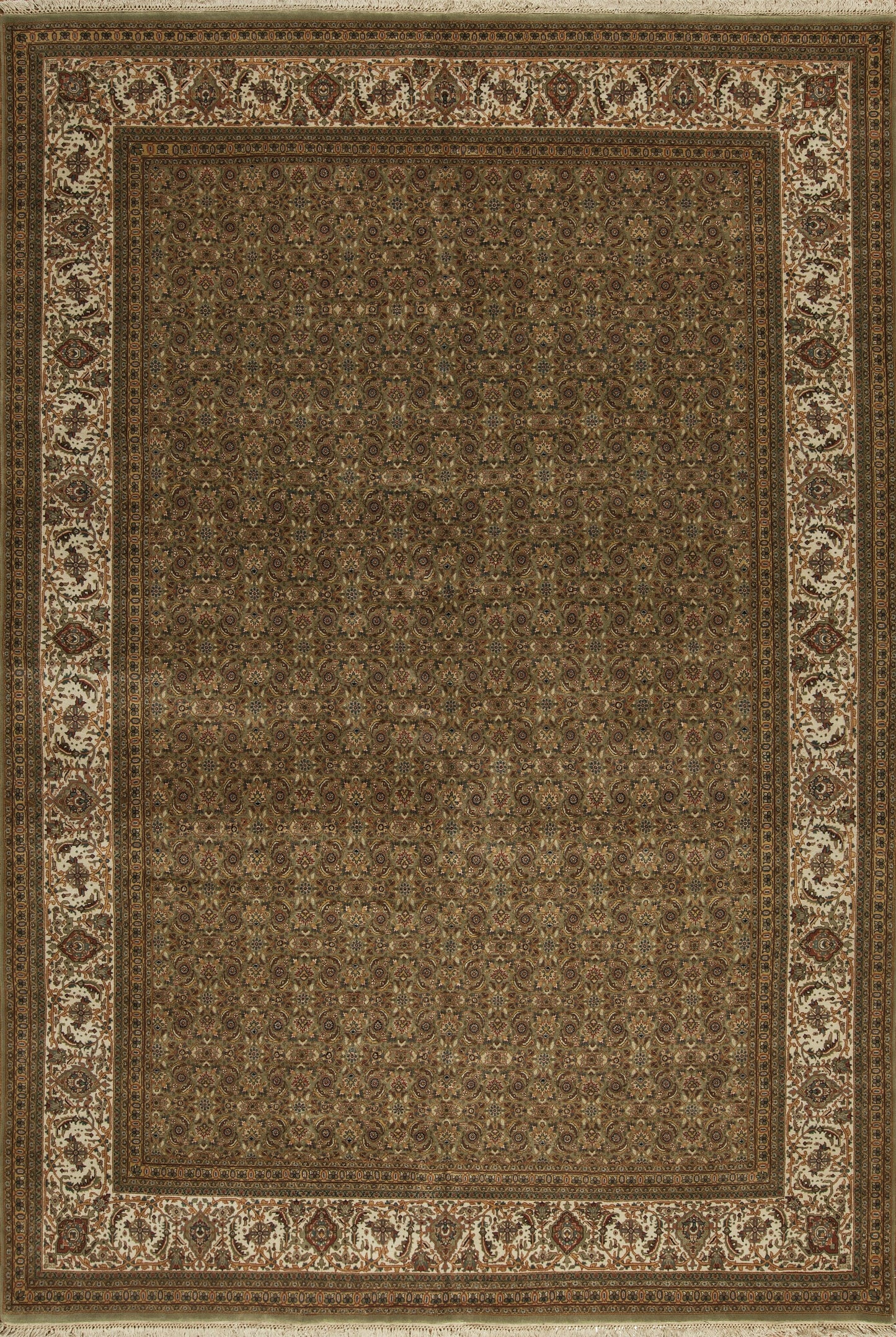 115318 Herati Collection, Light Green/Ivory