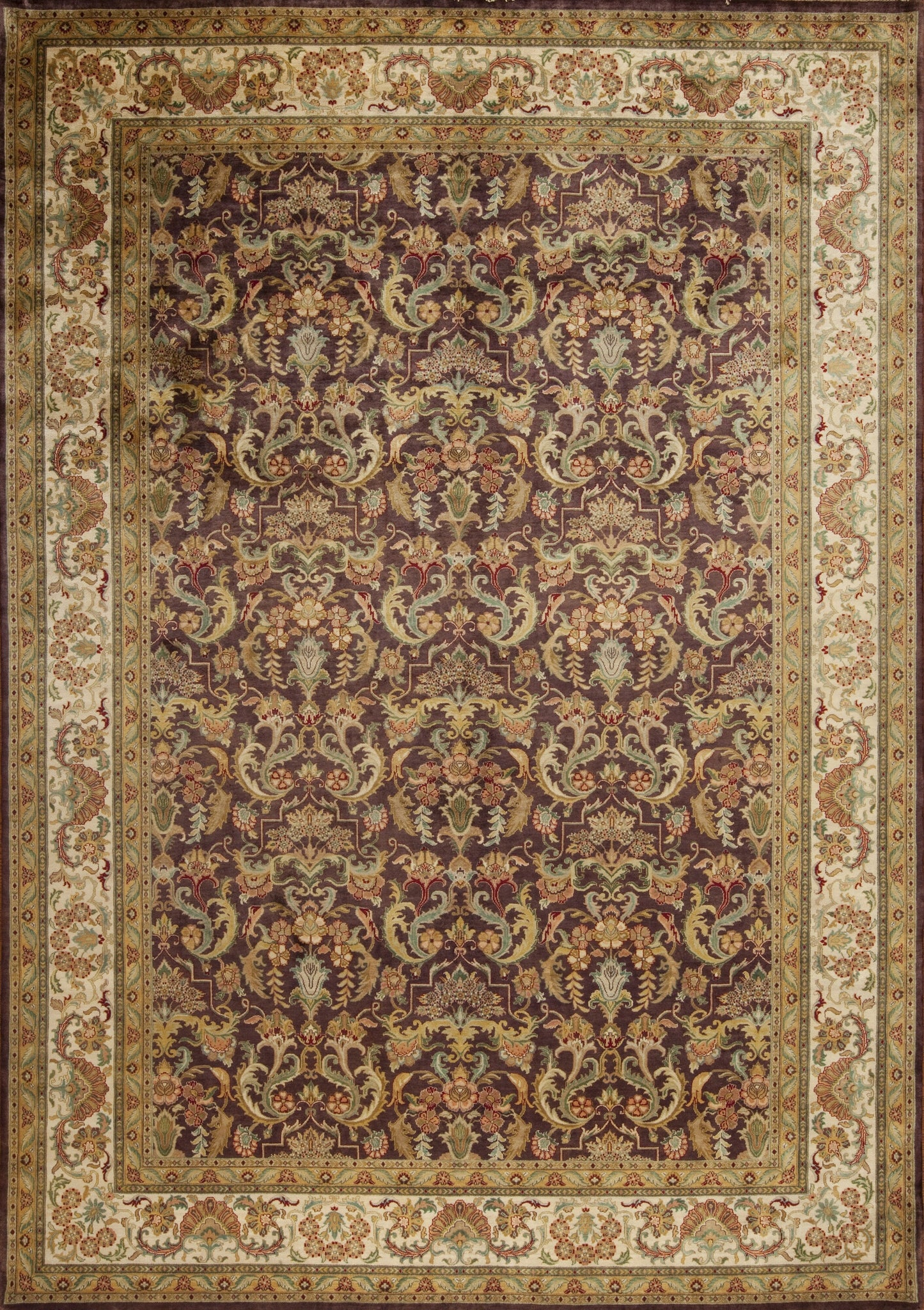 81104 Golden Age  Glamour, Aubergine/Ivory