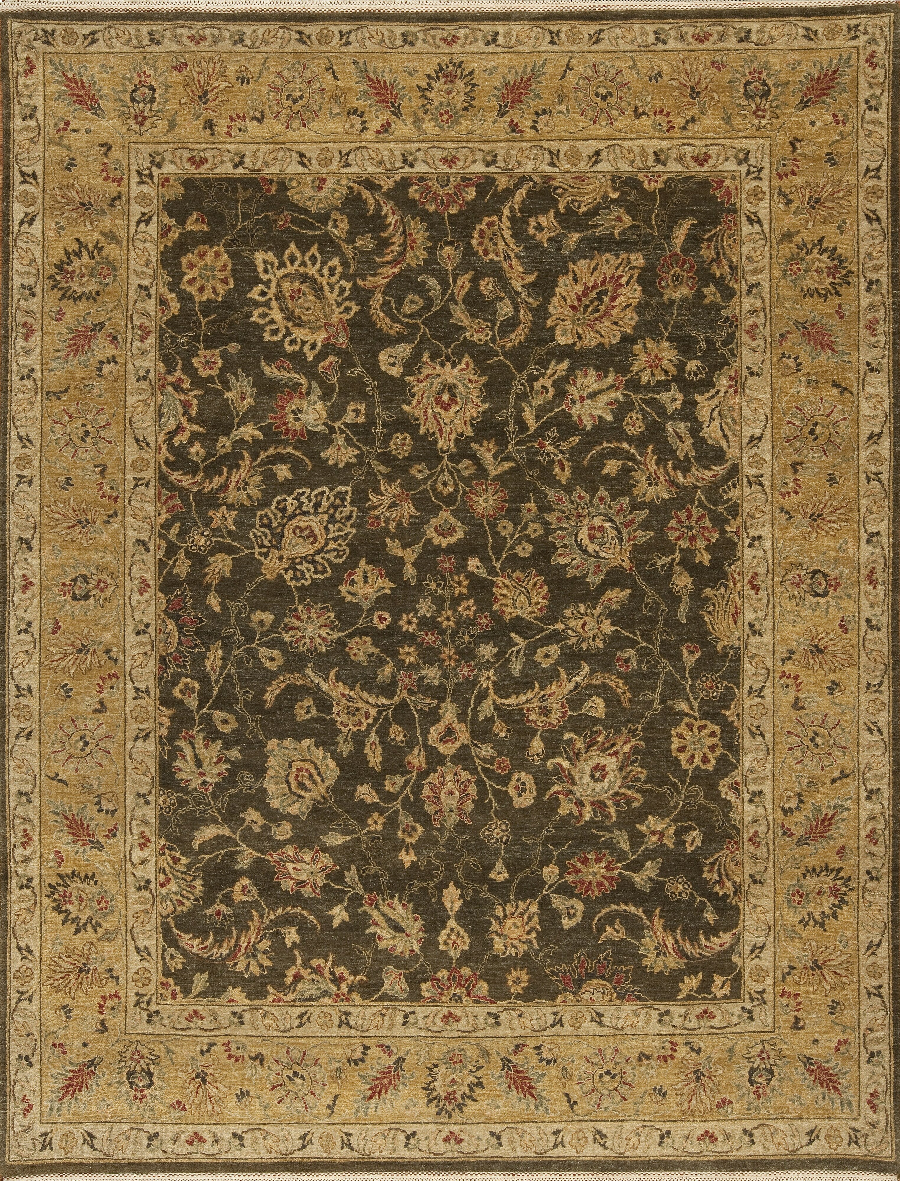Elizabethan Rug Elizabeth, olive/gold – Samad Rugs