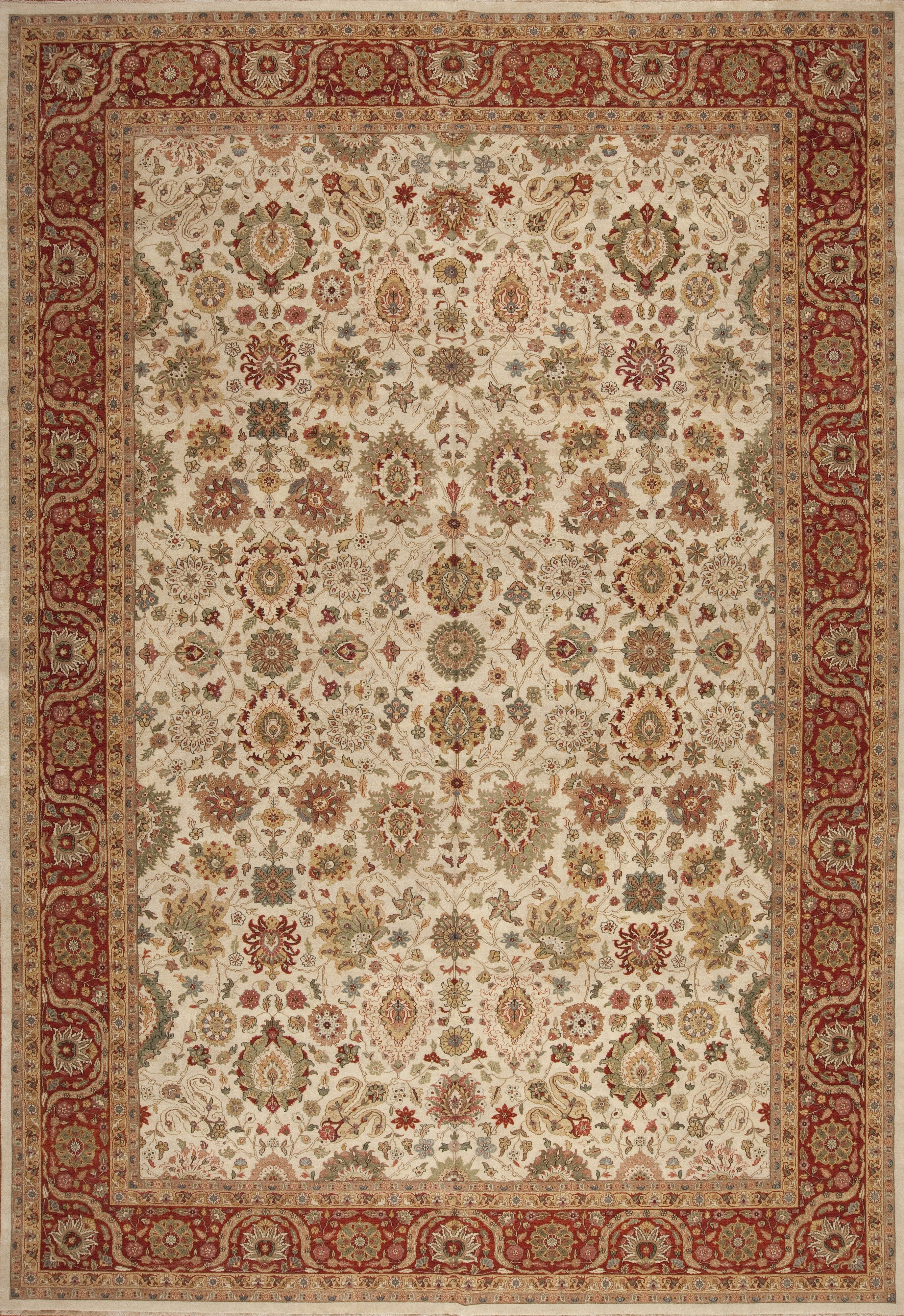 Rockefeller, Ivory/Red – Samad Rugs