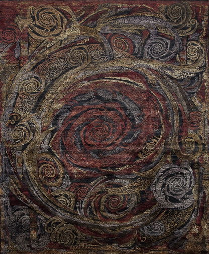 Rose, Silk, Black