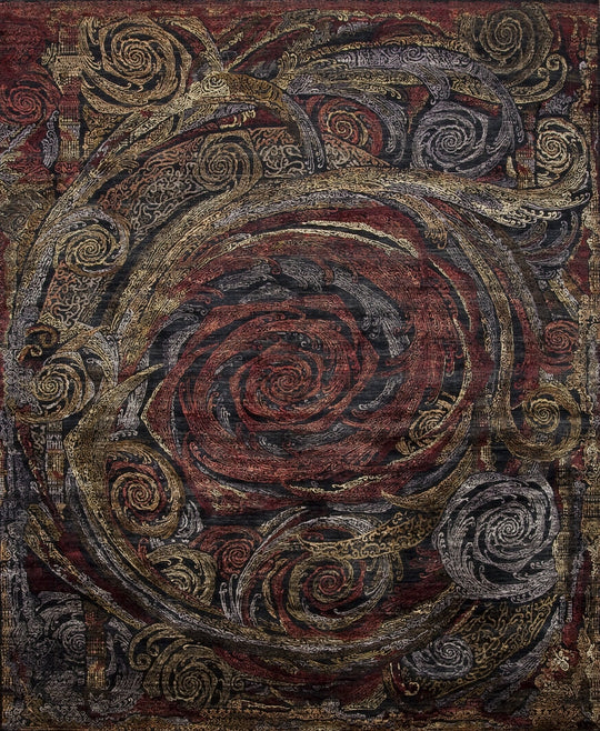 Rose, Silk, Black