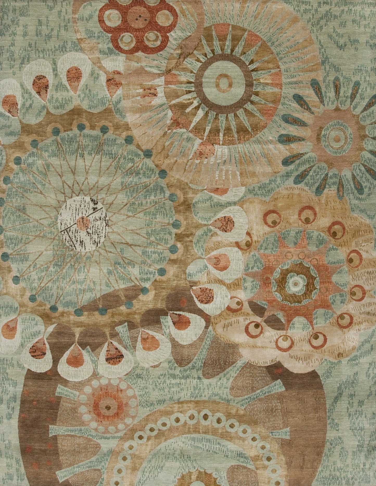 131672 Rex Ray Wool & Silk Presidio, Seafoam