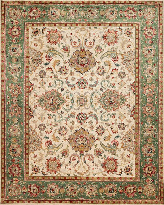 Elegance, Ivory/Green