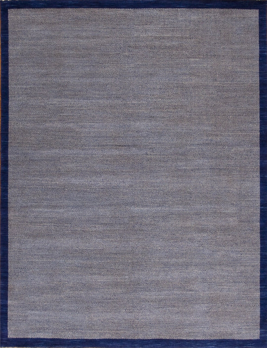 Herringbone, Silver/Royal Blue