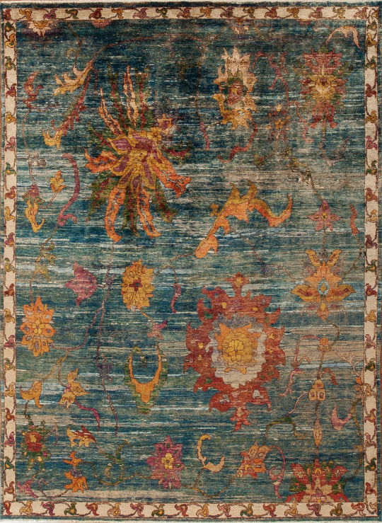 149104 Sari Silk Sample Turquoise