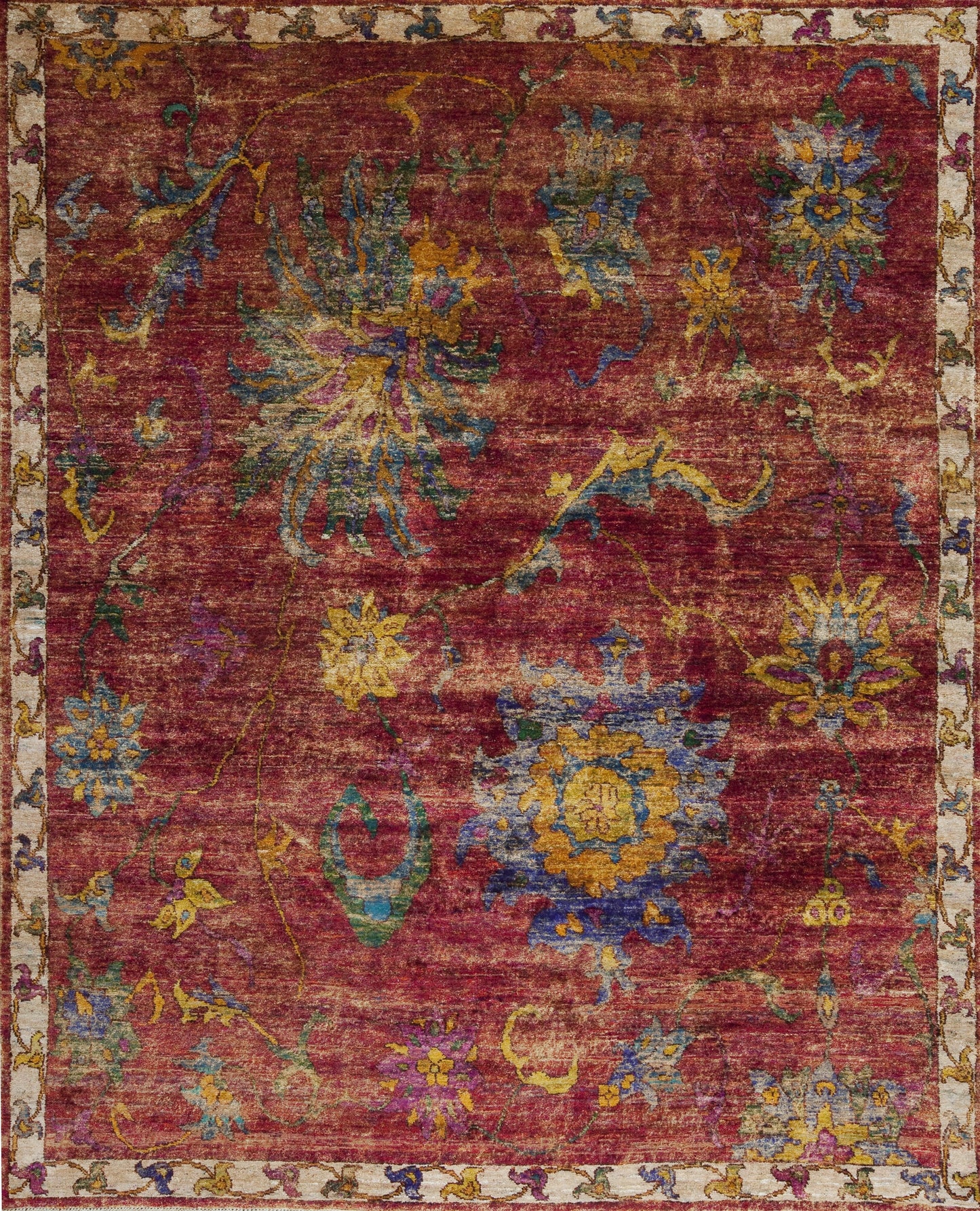 149890 Sari Silk Sample Nile, Red