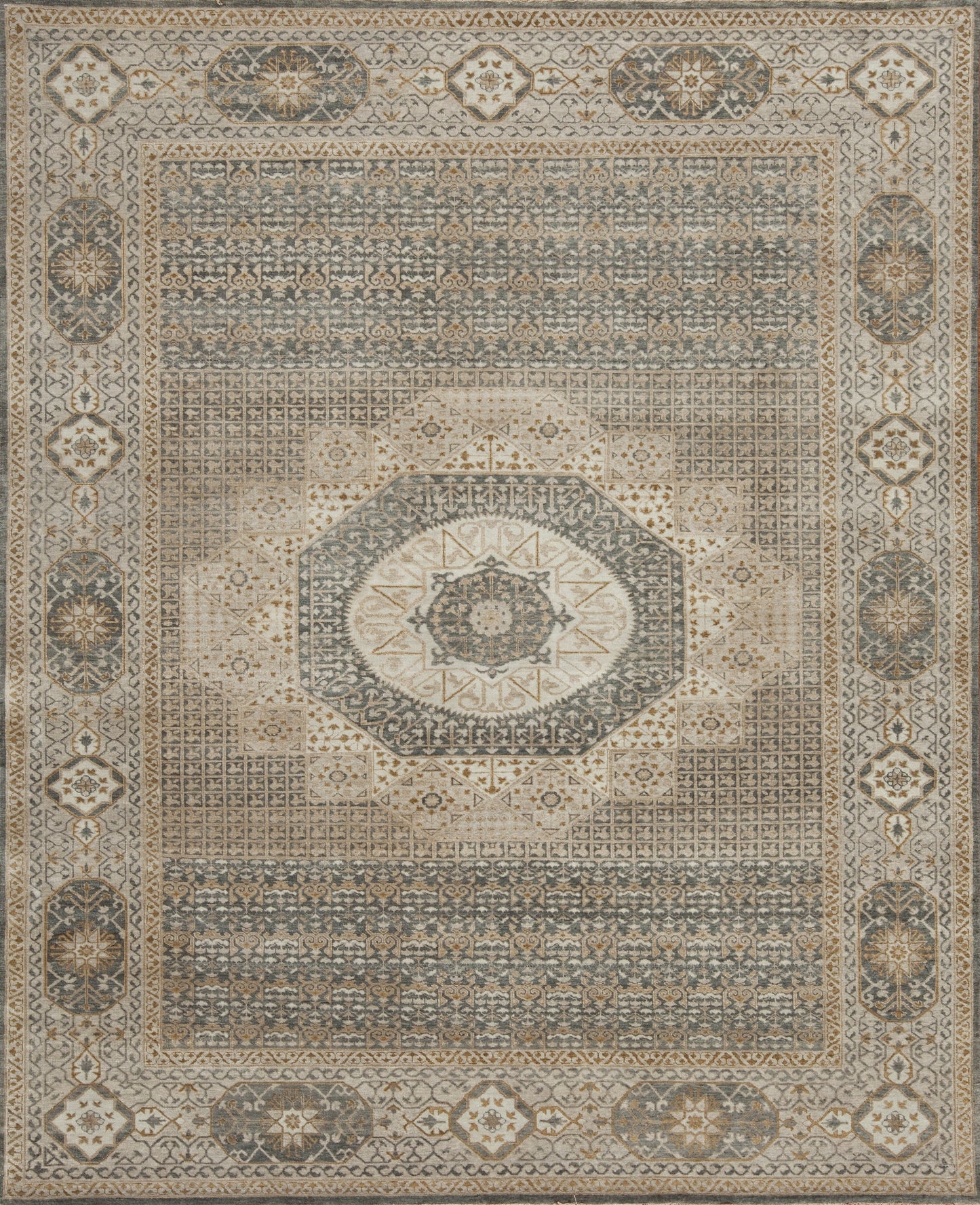Rosetta, Dark Pewter/Beige