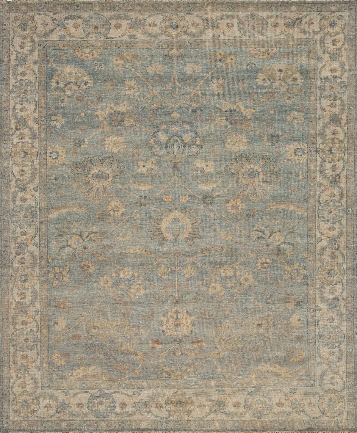 Success, Sky Blue - Ivory – Samad Rugs