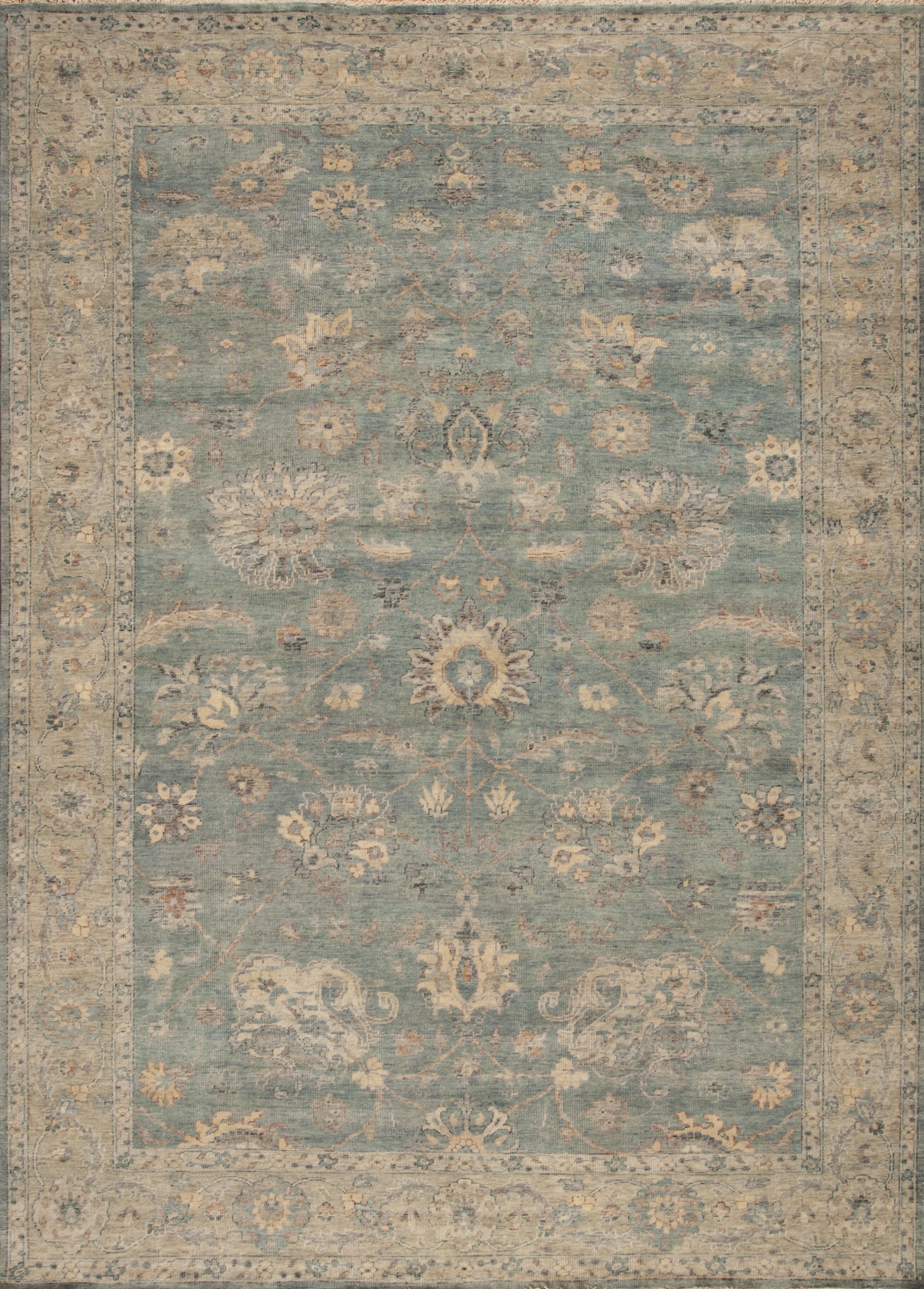 164664 Triumph Collection Success, Sky Blue-Ivory – Samad Rugs