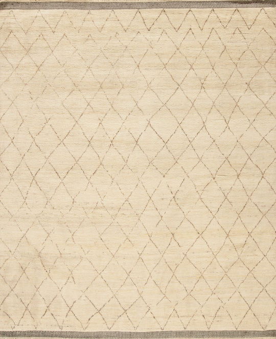 168023 Moroccan Collection  Mcr-01, White Natural Beige