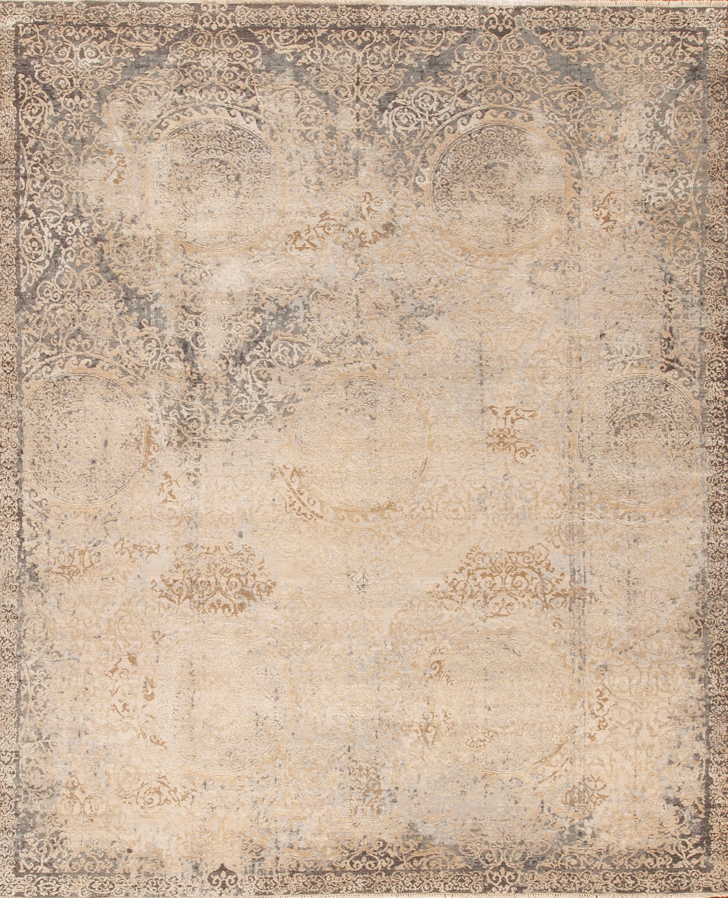 172776 Transcendence Wool & Silk II Brilliance, Grey-Beige