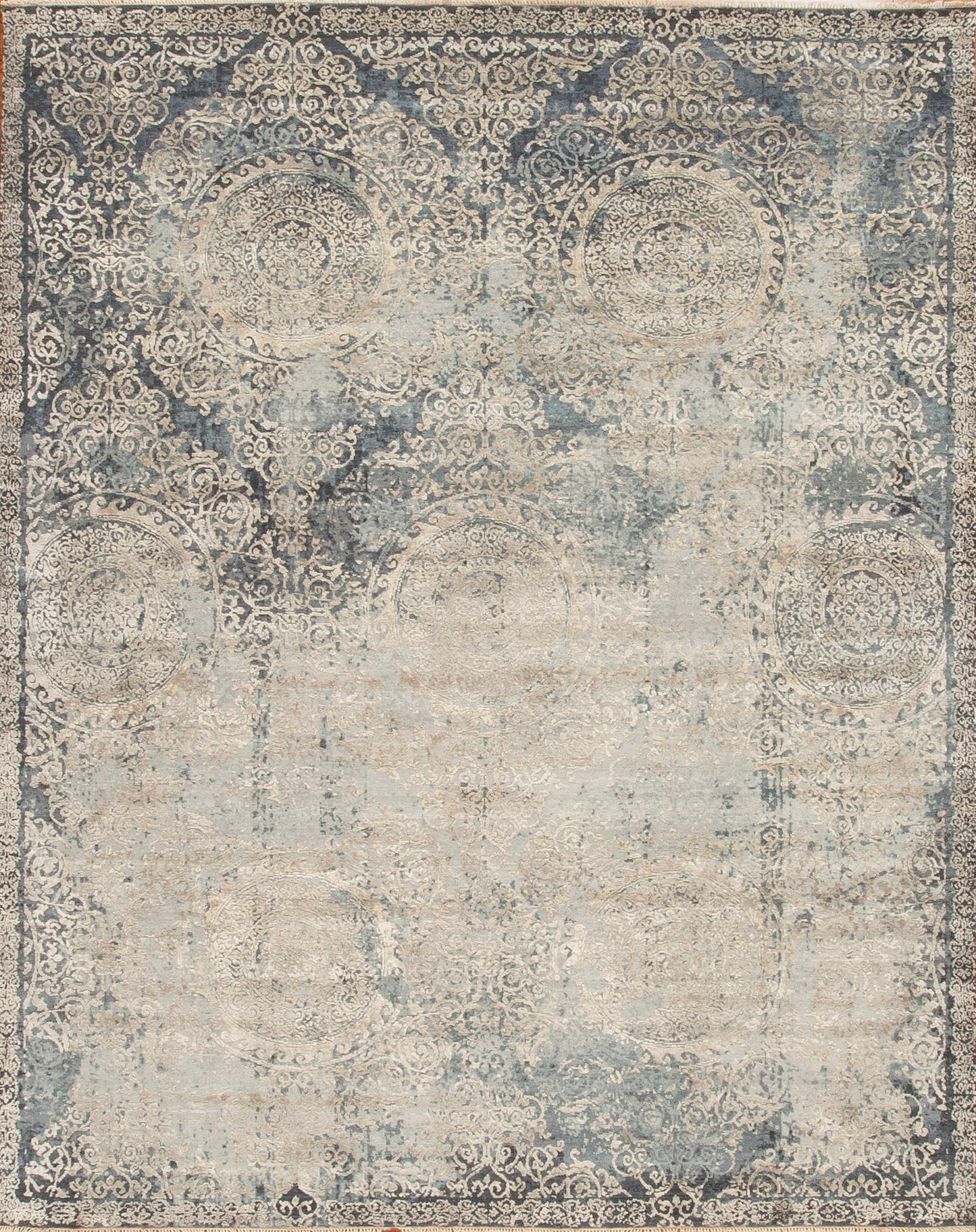 173855 Transcendence Wool & Silk II Brilliance, Blues
