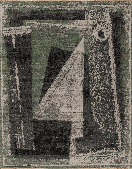 Futuristic, Charcoal-Green
