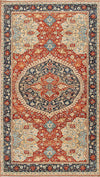 178238 Medallion  Ushak, Blue/Red