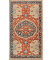 178238 Medallion  Ushak, Blue/Red