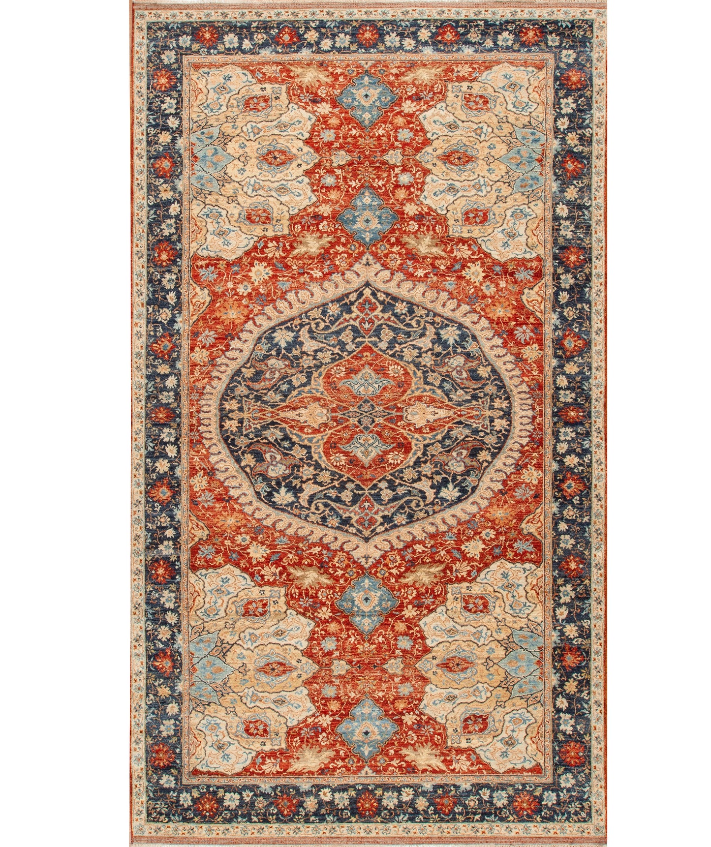 178238 Medallion  Ushak, Blue/Red