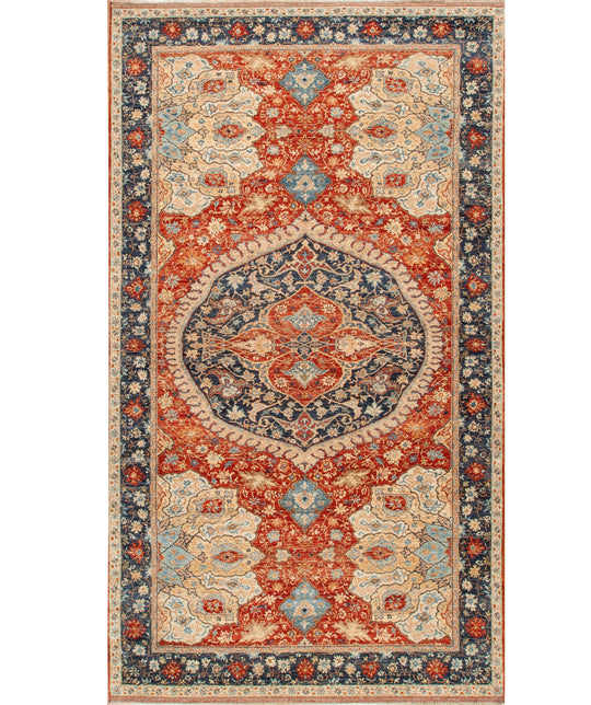 178238 Medallion  Ushak, Blue/Red