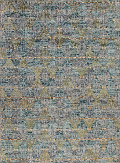 181762 Northern Lights Wool & Silk  Fjord, Blue Nova