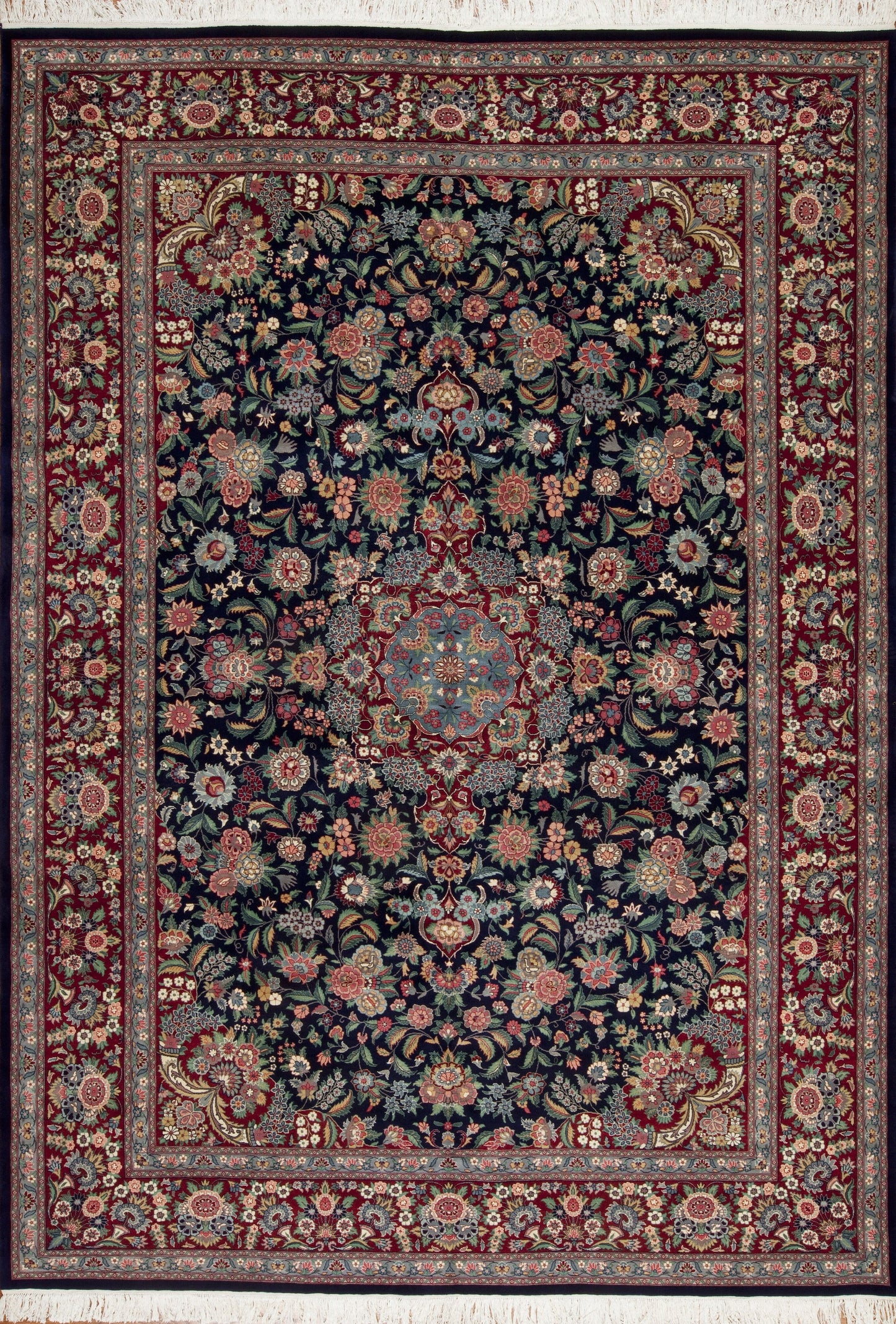 30773 Pak Persian Collection  Kashan, Navy/Red