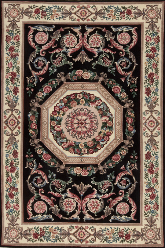38069 Chateau Collection Chantilly, Black/Ivory