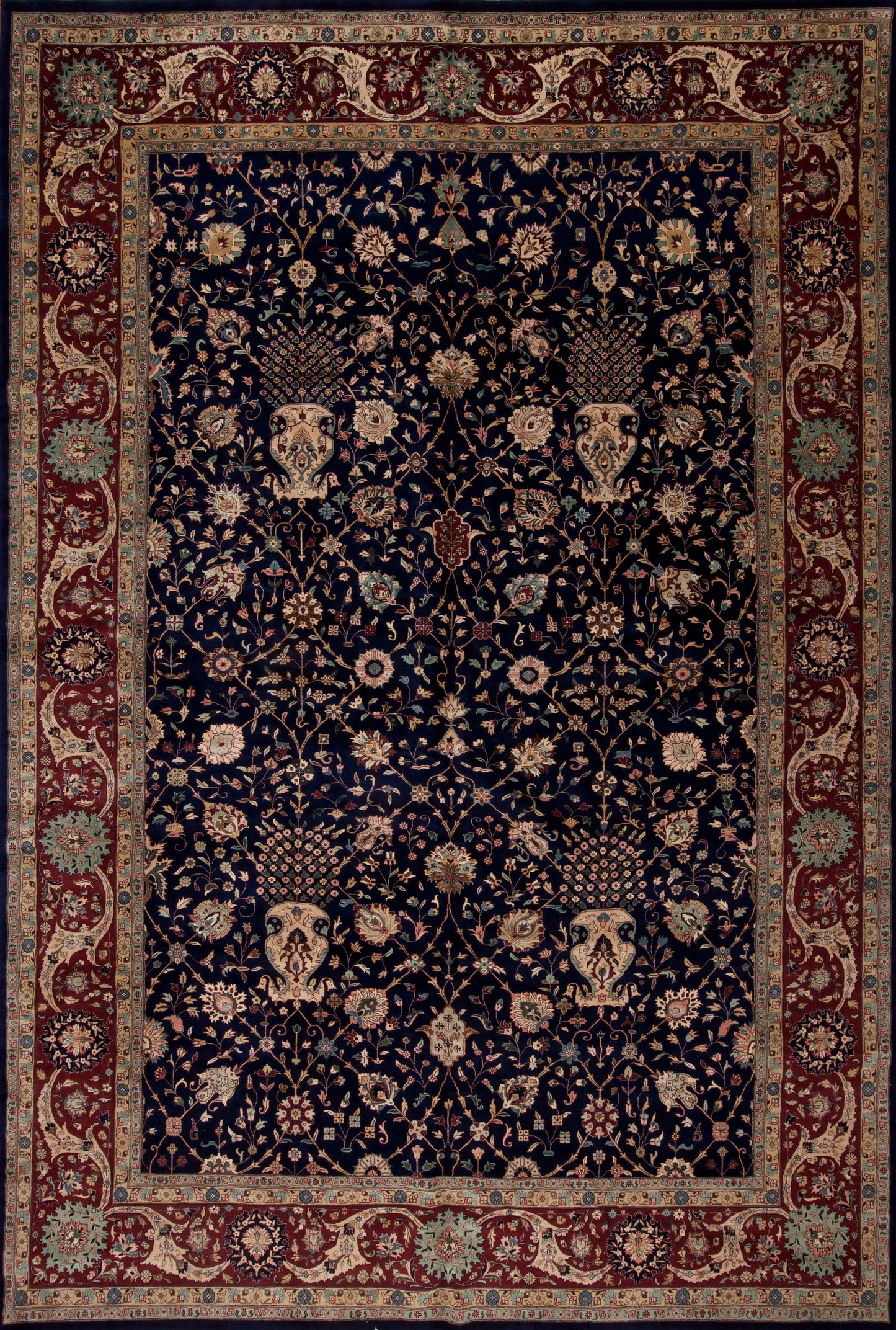 46706 Indo Persian Collection  12.563, Blue Red