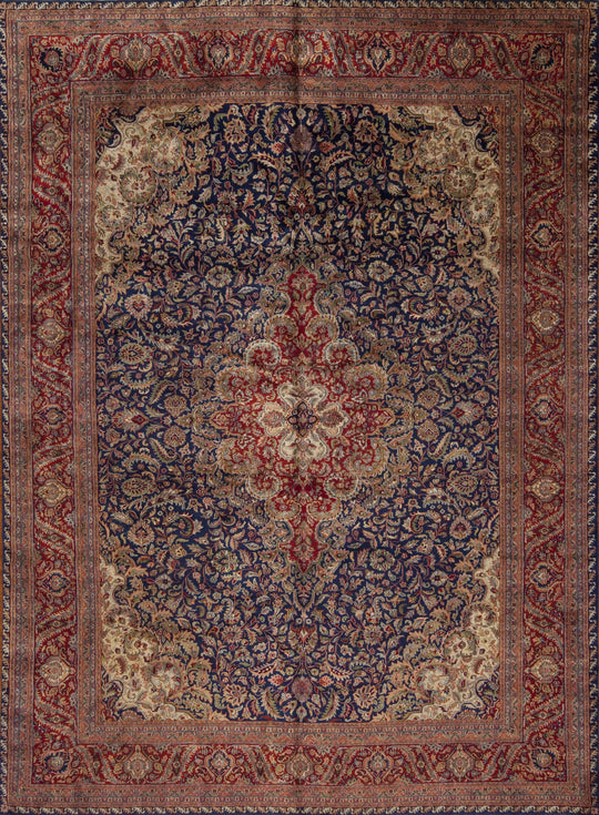 51182 Persian Collection  Kashan, Navy/Red