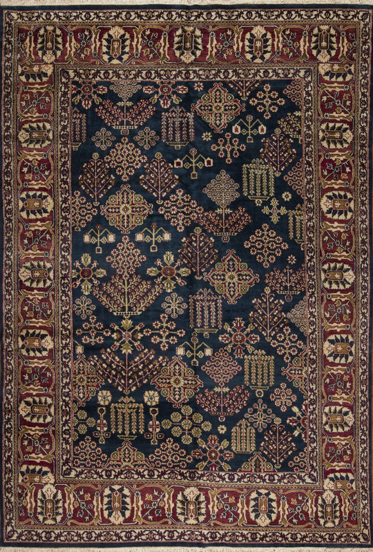 52786 Moghul Collection, Blue/Burgundy