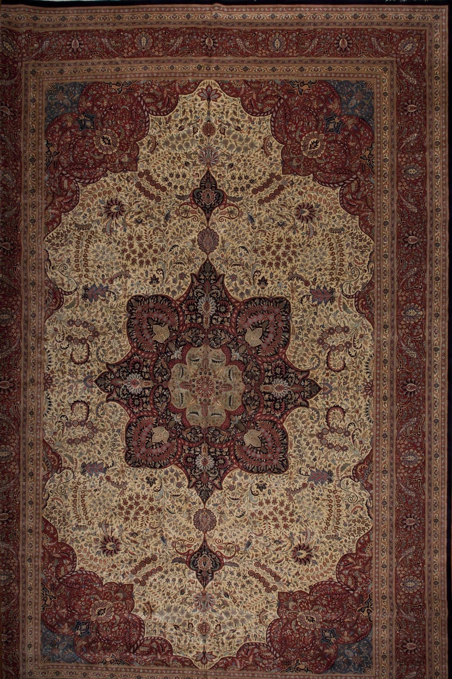 81530 Kashan Collection, Cream/Rust