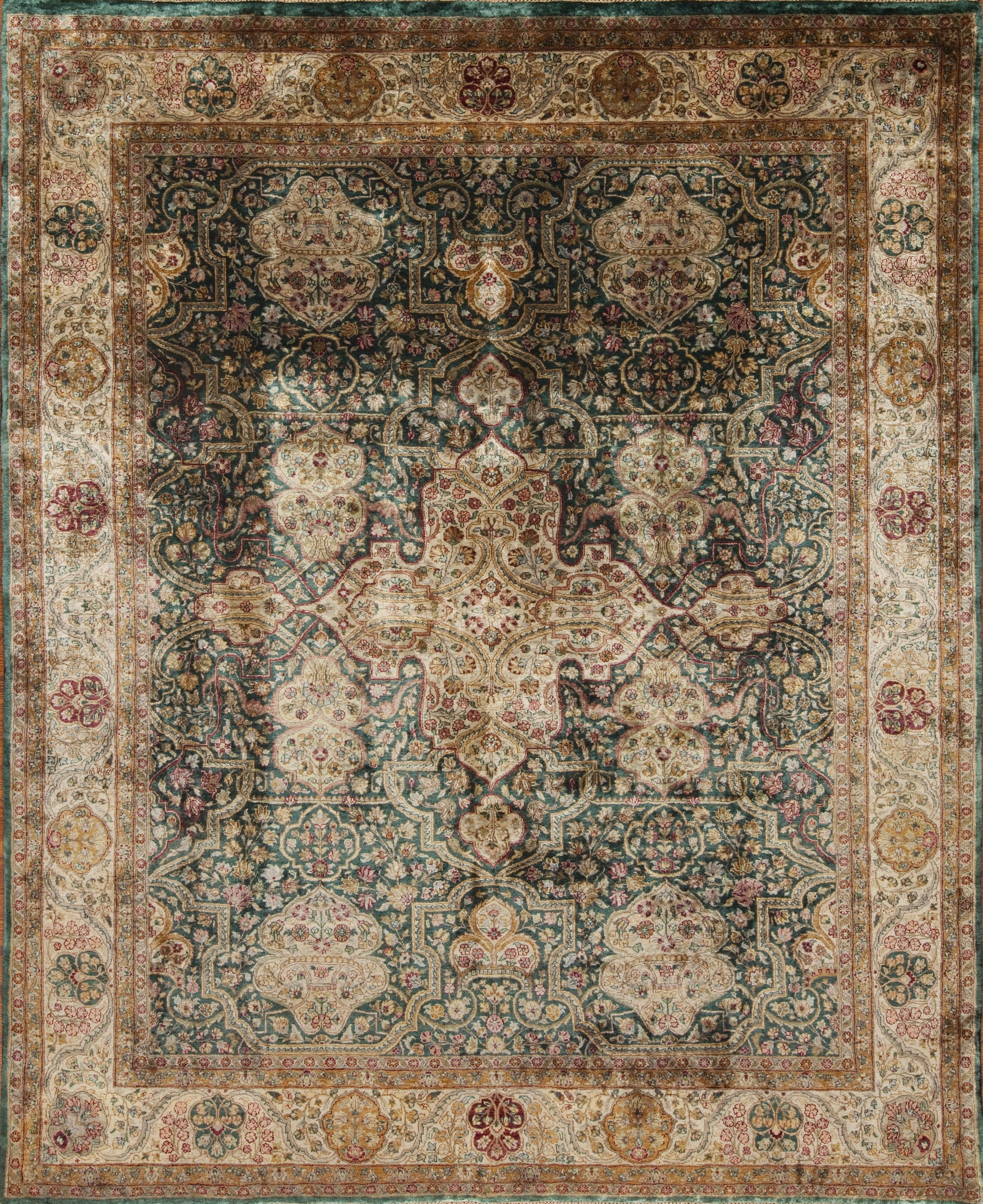 91852 Saville Row Green Park, Emerald/Ivory – Samad Rugs