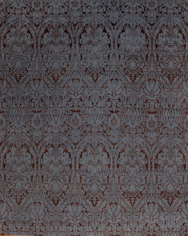Damask Damask, denim blue