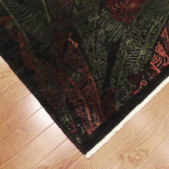 Spiral Ofl, Wool & Silk Black