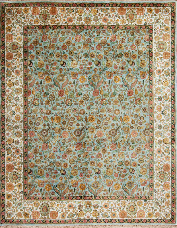 Millefleur, Blue/Ivory