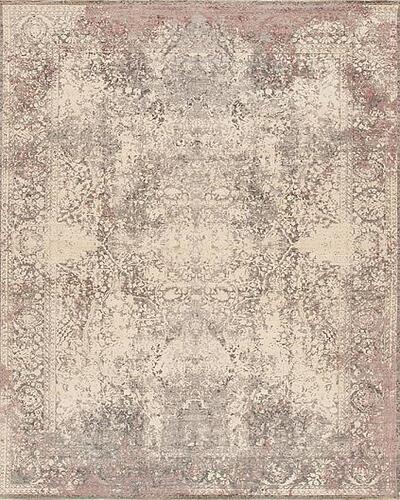 158479 Ancient Wool & Silk <br> Genoa Grey-Ivory 10.0 X 13.11